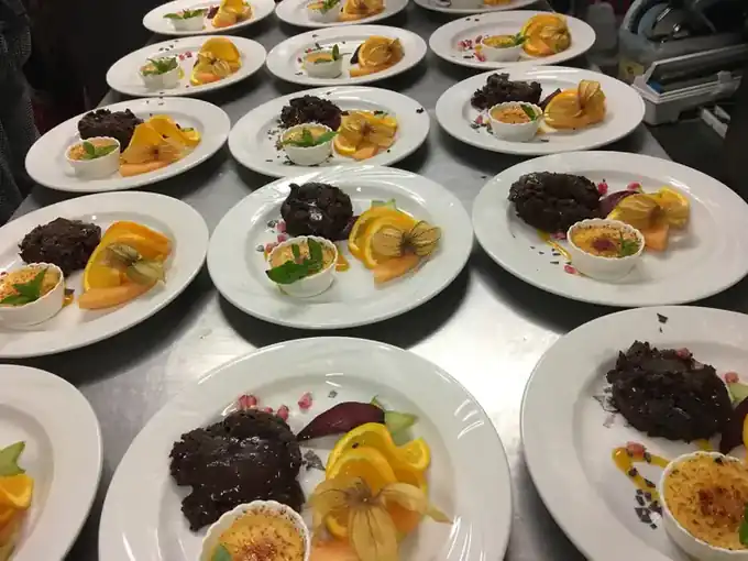 Weihnachtsessen im Restaurant